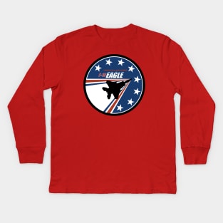 F-15 Eagle Patch Kids Long Sleeve T-Shirt